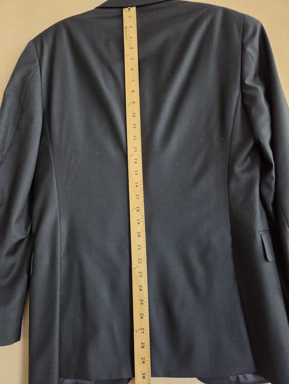 SUITSUPPLY Lazio Suit Jacket Navy Wool Size 40L